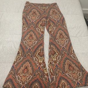 NEW Zara Paisley Bell Bottoms